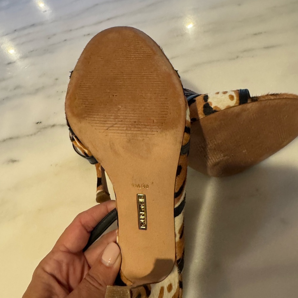 Louise et Cie Leopard Print Slingback Heels - Picture 4 of 5